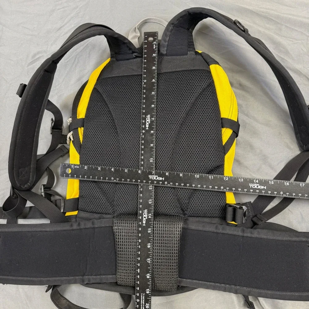 Vintage Dakine Vertex Backpack Blue Yellow Technical Hiking Snowboard Bag